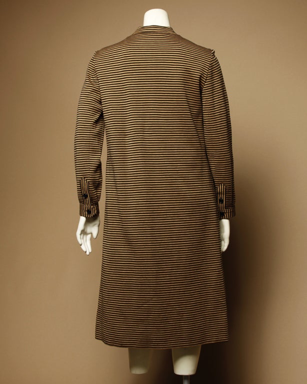 Vintage 1970's Givenchy Striped Shift Dress at 1stdibs