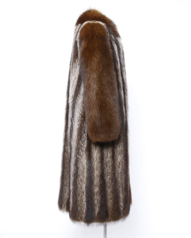 vintage raccoon fur coat