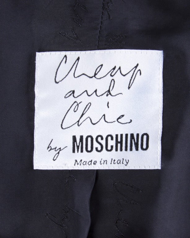 Women's or Men's Moschino 1990s 90s Vintage 