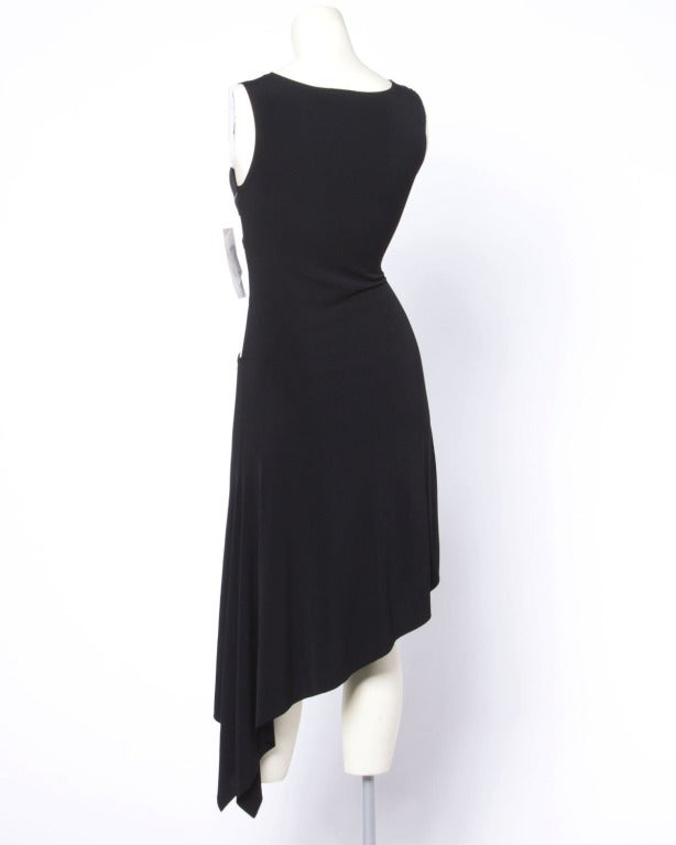 Unworn Gianni Versace Couture Vintage 1990s 90s Black Cut Out Black Dress 3