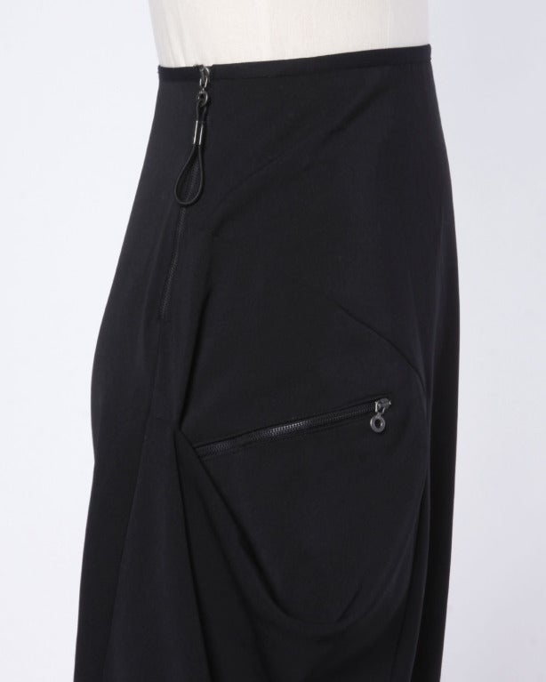 Marithe + Francois Girbaud Vintage 1990s 90s Descontructed Parachute Skirt 2