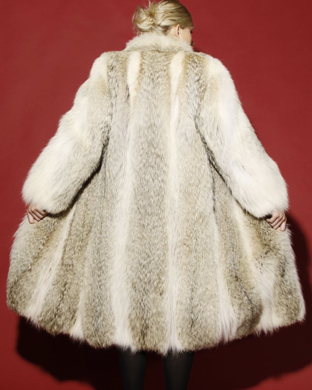 Vintage Coyote Fur Coat with Appraisal 1