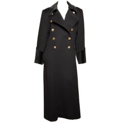 Vintage Christian Dior Wool Military Coat