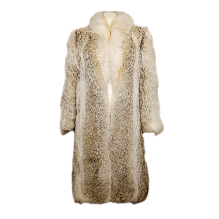 Vintage Coyote Fur Coat with Appraisal