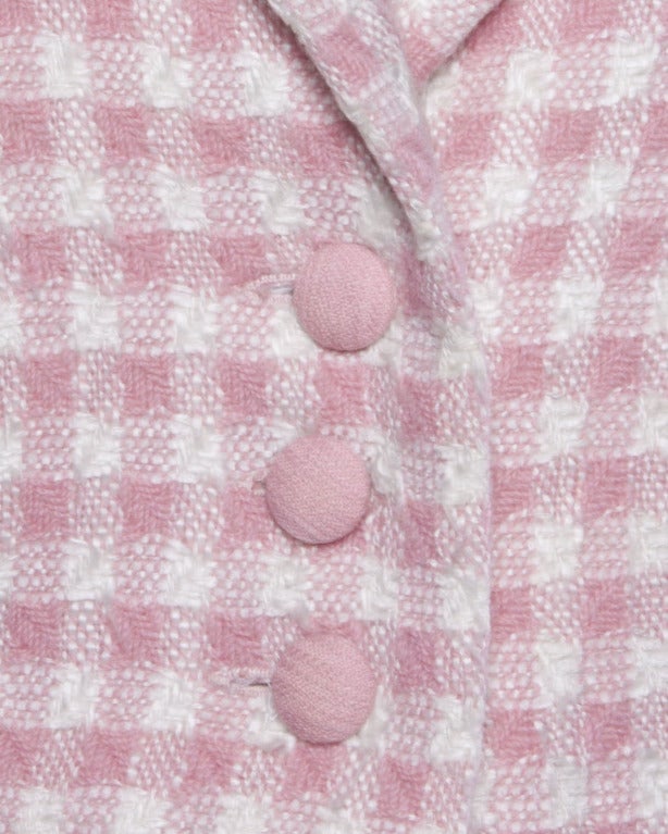 pink houndstooth jacket