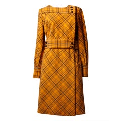 Vintage Deadstock Cardinali Bullock's Wilshire Wool Coat Dress