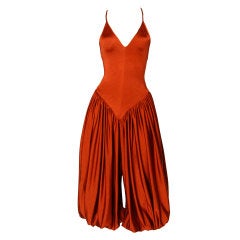 Vintage 1970's Norma Kamali Avant Garde Harem Jumpsuit