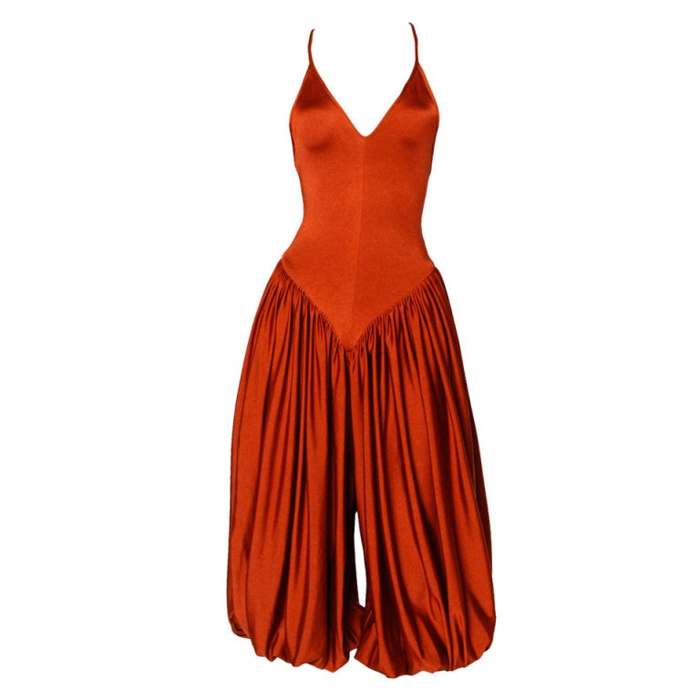 Vintage 1970's Norma Kamali Avant Garde Harem Jumpsuit