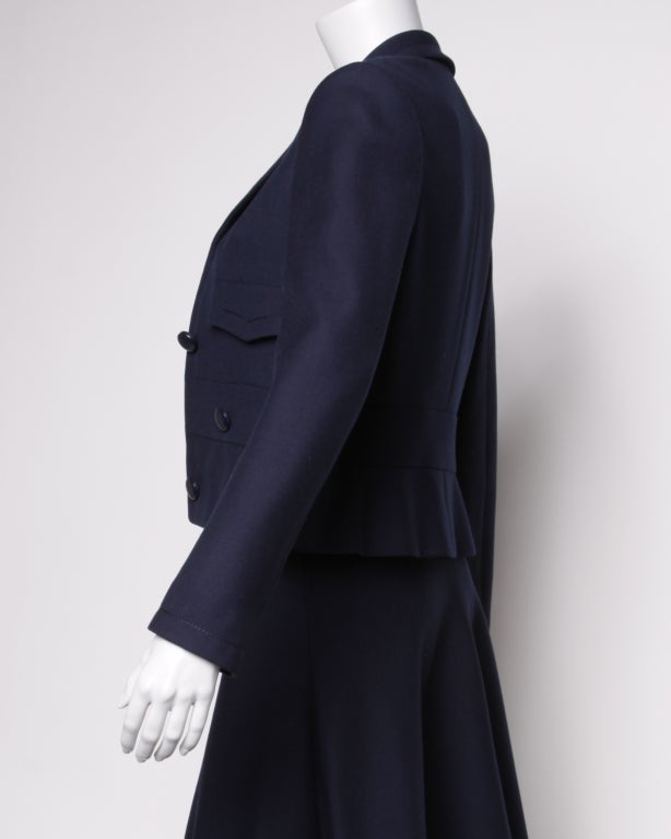 Jean Patou Vintage 1960's Wool 2-Piece Suit / Jacket + Skirt 7