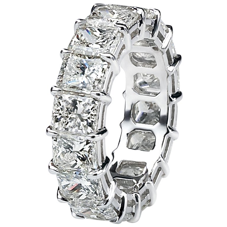 Radiant Cut Diamond Eternity Band