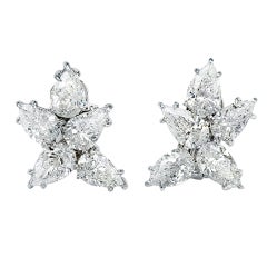An Elegant Pair Of Diamond Earrings by David Rosenberg
