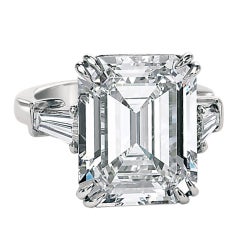 An Important 10.02ct Emerald Cut Diamond GIA Cert Ring