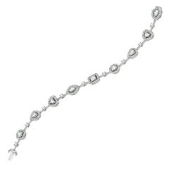 David Rosenberg 4.92 Carat Diamond Platinum Bracelet