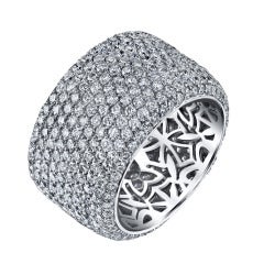 Wide Pave Diamond Band