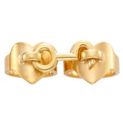 Vintage ALDO CIPULO for CARTIER Pair of Gold Rings