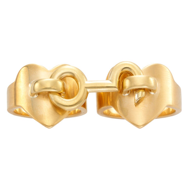 ALDO CIPULO for CARTIER Pair of Gold Rings