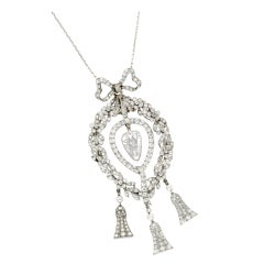 Belle Epoque Diamond Pendant Necklace