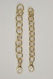 Contemporain Bracelet à larges maillons ovales en or en vente
