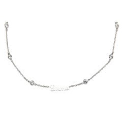 Silver "Emma" Necklace on Crystal by the Yard Chain