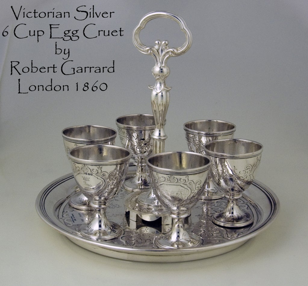 Antique Silver Egg Cruet