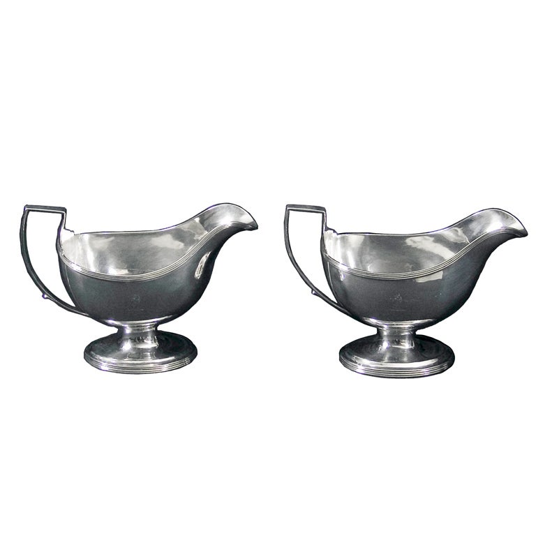 Antique English Silver Sauce Boats For Sale