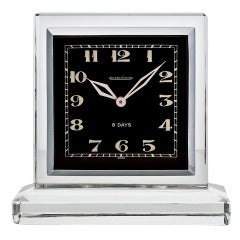 Vintage Jaeger-LeCoultre Art Deco Eight Day Desk Clock