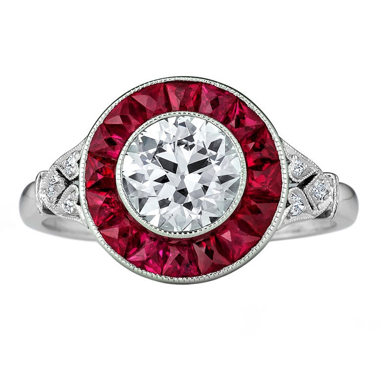 Ruby diamond ring tiffany
