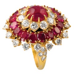 Van Cleef & Arpels Ruby Diamond Ring