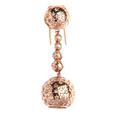 Van Cleef & Arpels Rose Gold Ball-Form Pin Watch