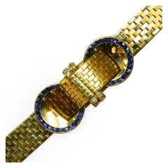 VAN CLEEF & ARPELS A Sophisticated Yellow Gold Bracelet Watch 4