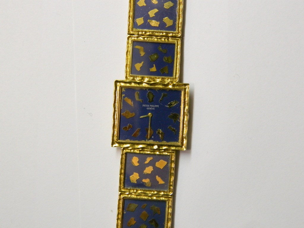 Montre-bracelet pour femme Patek Philippe en or jaune extrêmement rare Pour femmes en vente