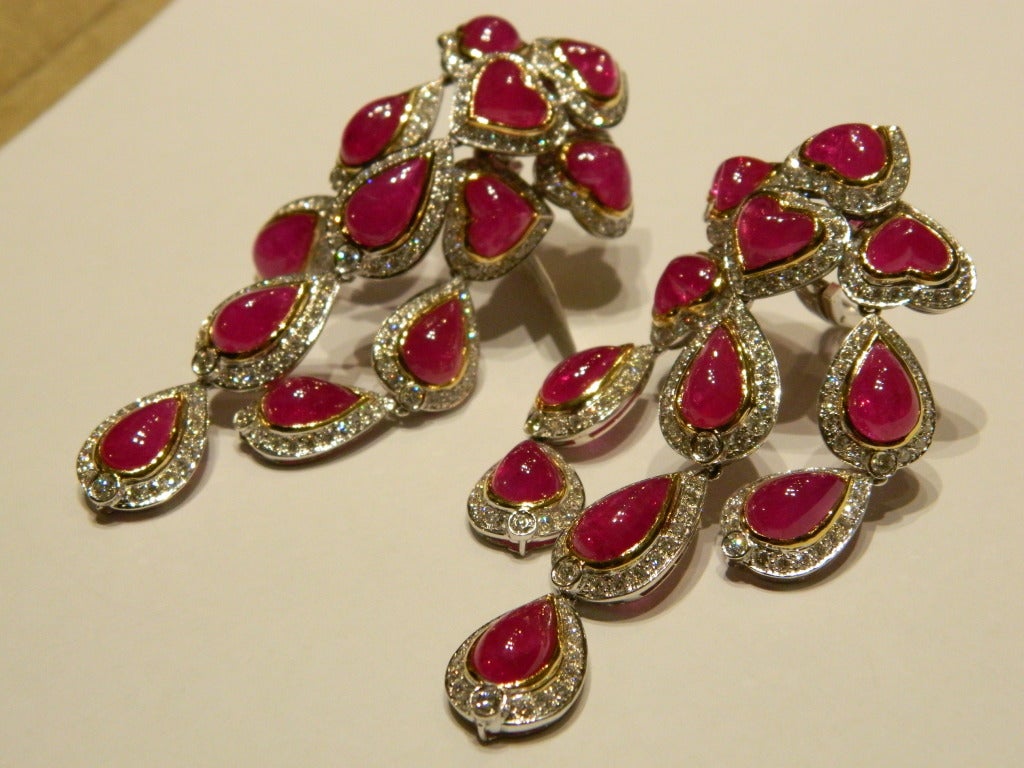 bulgari ruby earrings