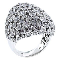 Pebble Diamond Cluster Ring