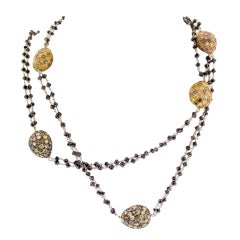 Multi Color Diamond Chain Necklace