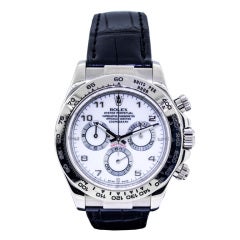 Montre-bracelet chronographe Rolex Daytona en or blanc