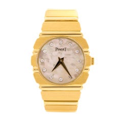 Retro Piaget Lady's Yellow Gold Polo Wristwatch