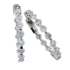 Diamond Inside-Out Hoop Earrings