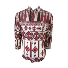 1960
s printed silk shirt