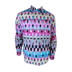 Vintage Geometric gem print shirt