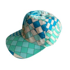Pastel checker printed cap