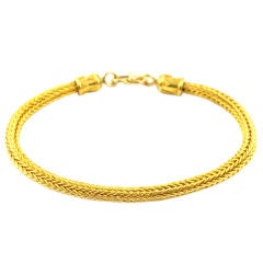 22kt Handwoven Gold Bracelet