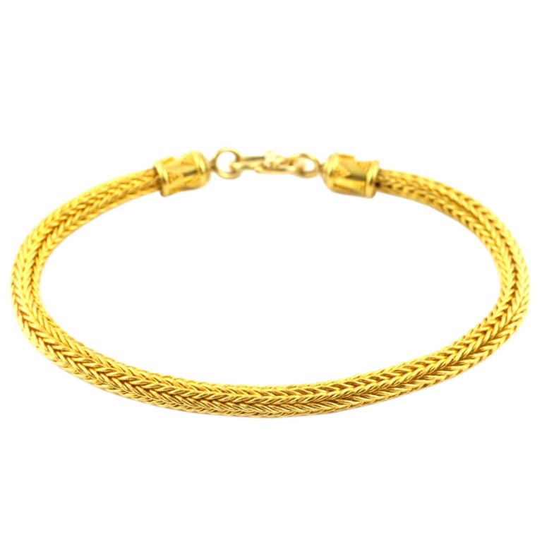 22kt Handwoven Gold Bracelet