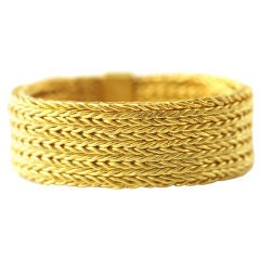 22 KT Gold Handwoven Ring