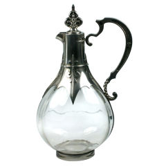 Carafe en sterling Cardeilhac Gothic Revival