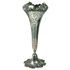 Tiffany & Co. Unusual Sterling and Copper Vase 10