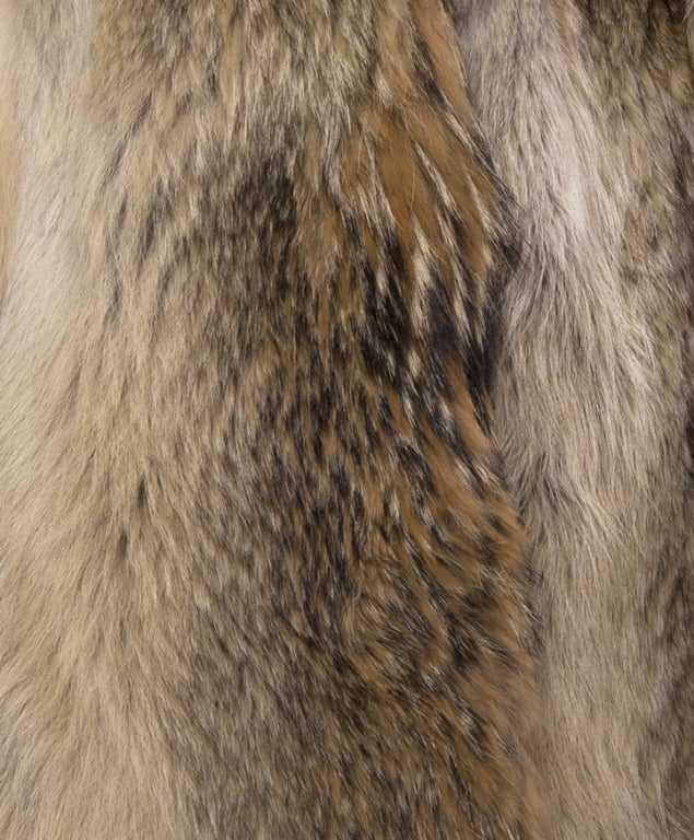 Abrigo vintage de piel de lobo 1