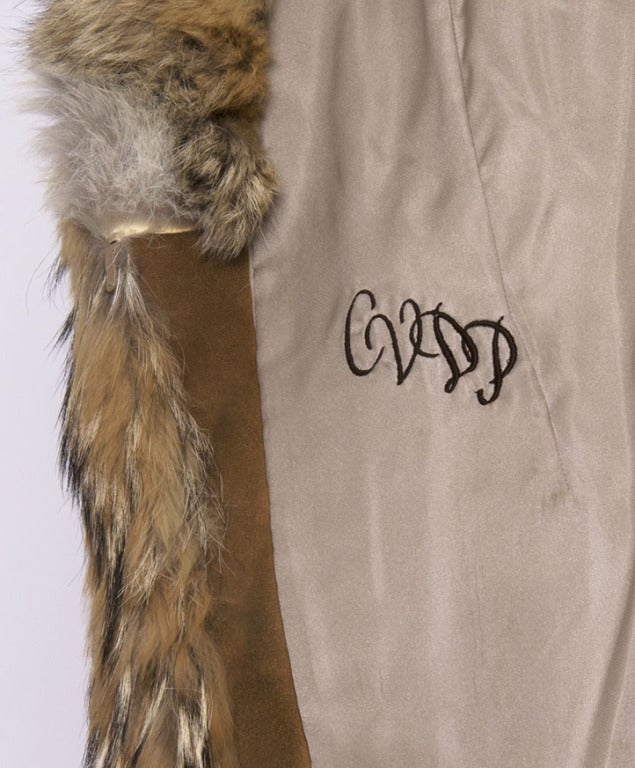 Abrigo vintage de piel de lobo 2