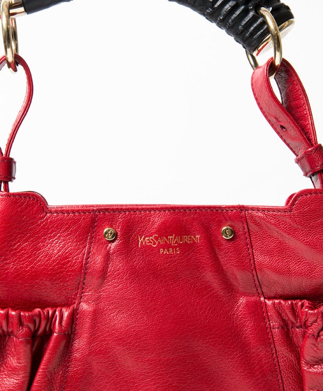 Yves Saint Laurent Red Leather Mala Mala Bag at 1stdibs  