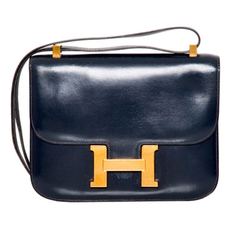 HERMES Constance Navy Blue Bag