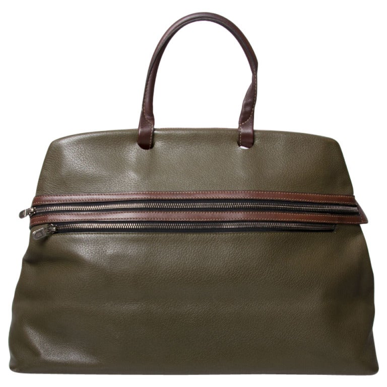 Delvaux Green Limited Edition Kaisin Basket Bag